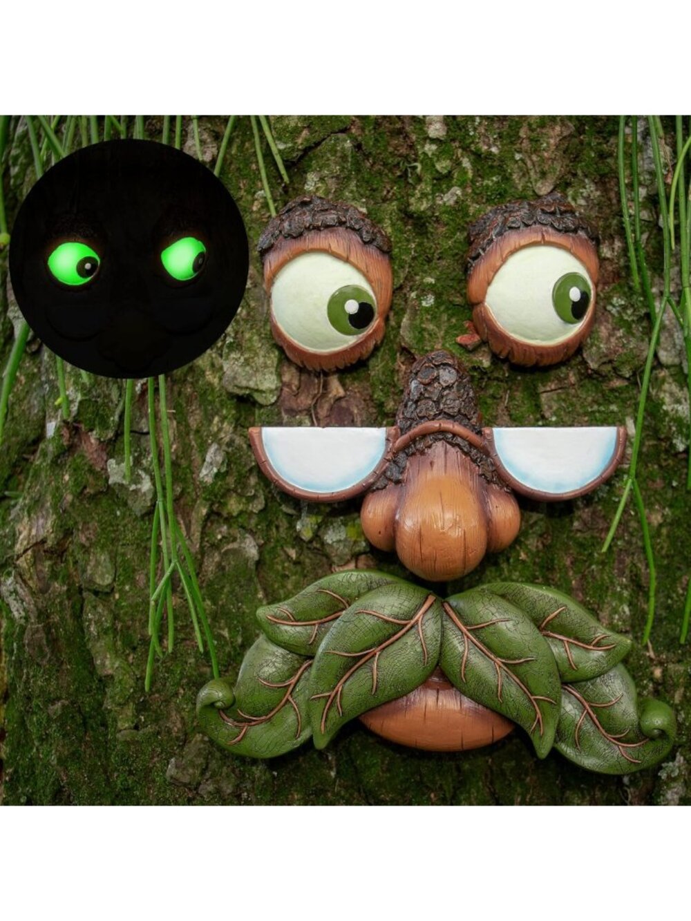 Unique Tree Face Decor - Outdoor Garden Art - Whimsical Peeker for Yard & Home